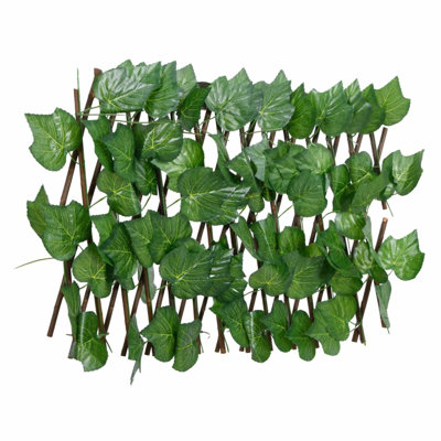 Treillis de vigne artificiel vidaXL vert extensible