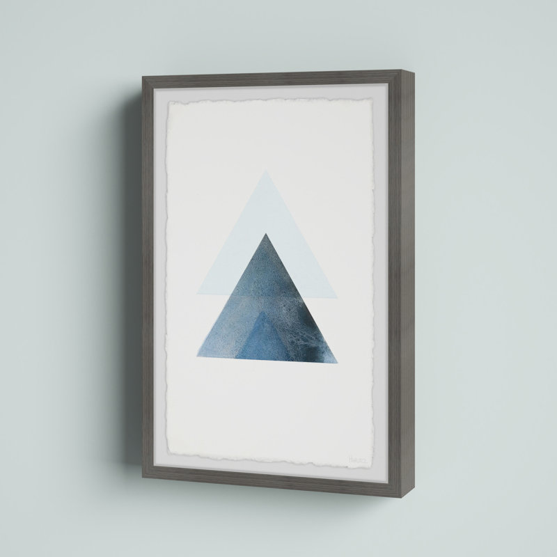 «Blue Triangle Magic», reproduction encadrée, H 12 po x l 8 po x P 1,5 po