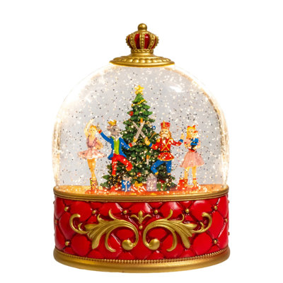 Kurt Adler USB LED Nutcracker Suite Water Lantern, 8in