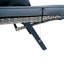 1 banc de côté pliable en osier de patio