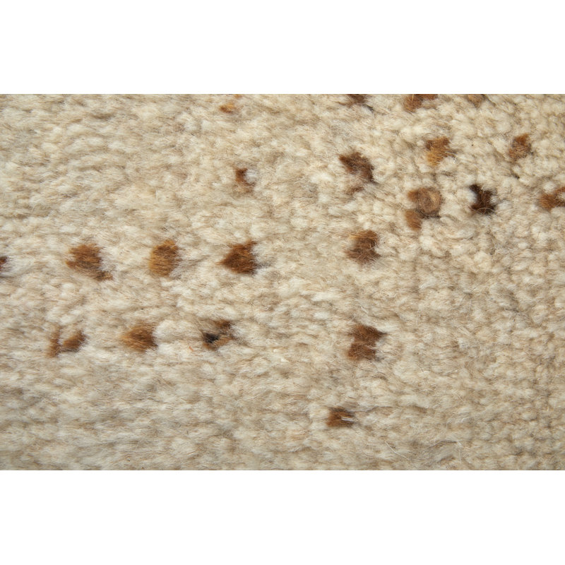 Truxel Modern Polka Dots, Tan/Brown Area Rug, Runner 2'6" x 8'