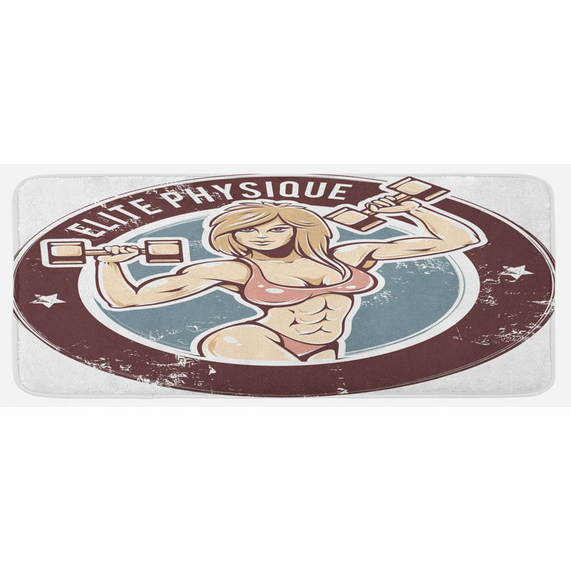 Tapis de cuisine brun décoratif pelucheux