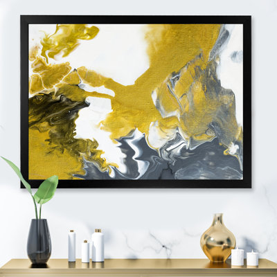 Vert et gris univers de marbre - peinture sur toile