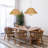 5- Light 21.6" Dimmable Hand-Woven Rattan Drum Chandelier-455406333-455406331