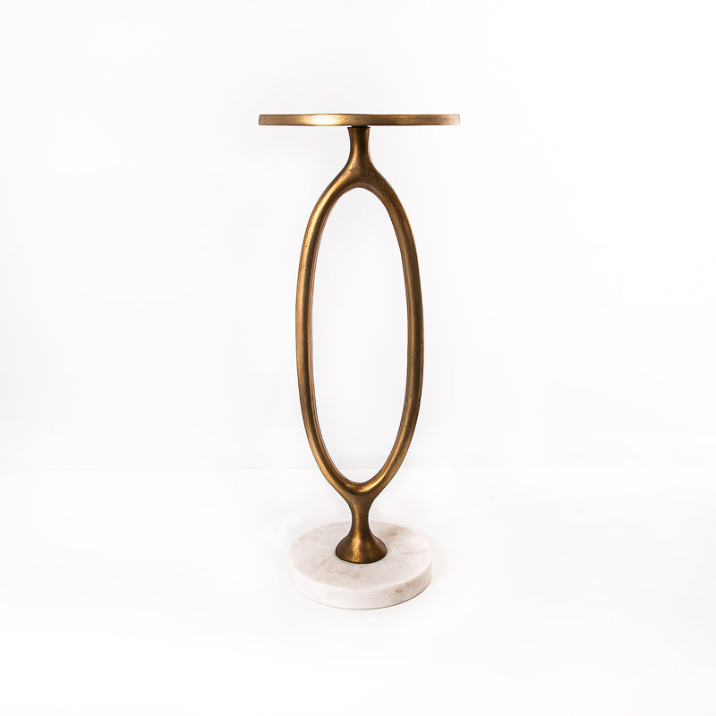 Table d'appoint ronde Couchman Gwen, Laiton