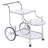 Chrome 3-Tier Serving Cart With Casters