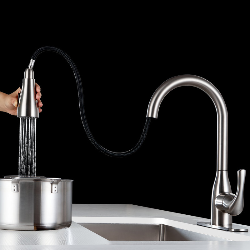 Cobbe Pull Down Kitchen Faucet, Chrome