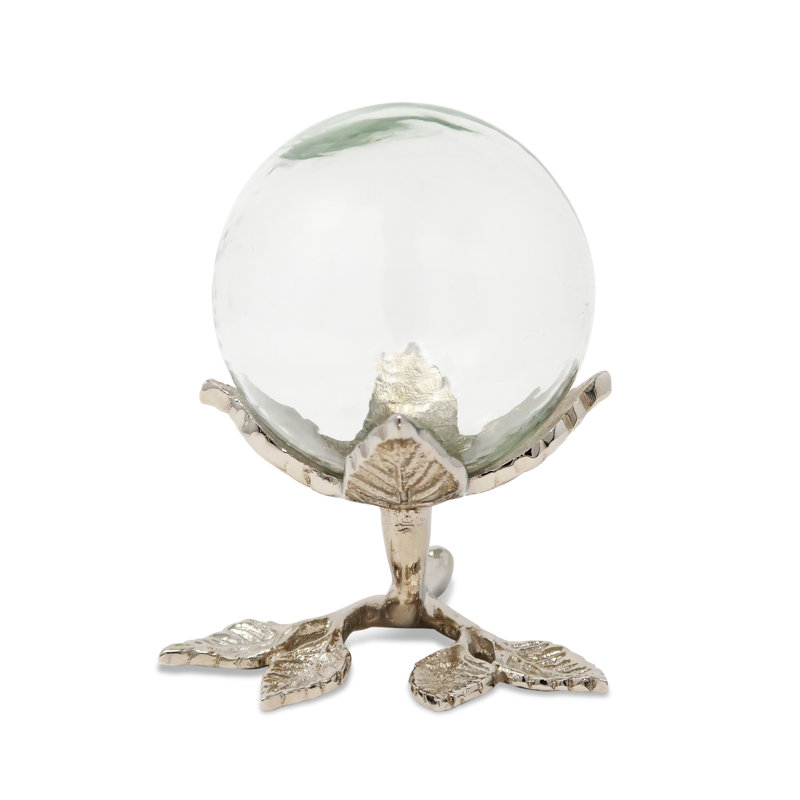 Karran Centerpiece with Clear Ball, Silver