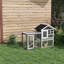Cage à lapin en bois 48 po avec toit en asphalte imperméable Pawhut-886759036