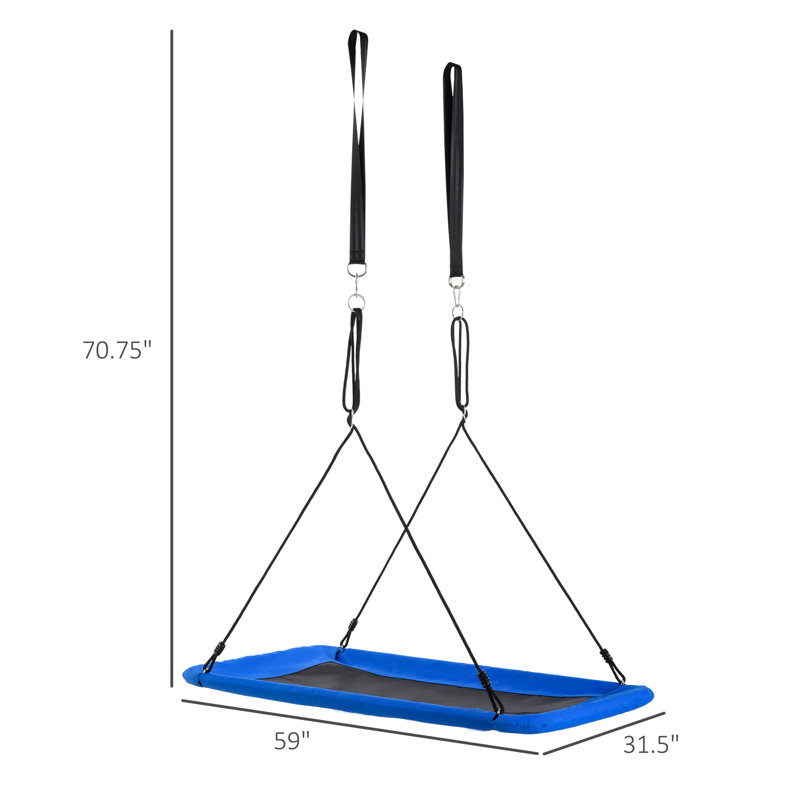 Outsunny Plastic Standing Swing with Chains