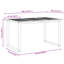 Solid Wood Top Metal Base Dining Table-703112650