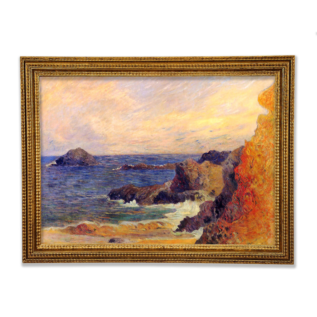 Gerahmtes Leinwandbild Rocky Coast von Gauguin