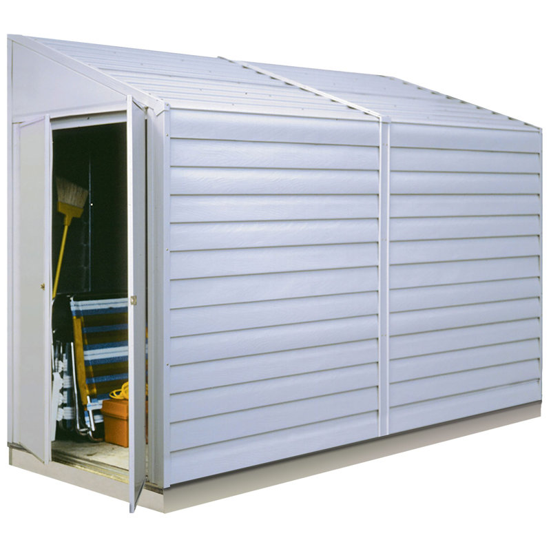 Yardsaver 4 ft. W x 10 ft. D Metal Lean-To Storage Shed