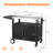 Outdoor Grill Table With Storage Cabinet