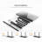 Tempered Glass Top Height Adjustable Standing Desk, Computer Desk with Drawer and USB Charge-1006698345-1008077176