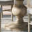 Maven Lane Zola Traditional Round Wooden Dining Table in Antiqued Grey Finish