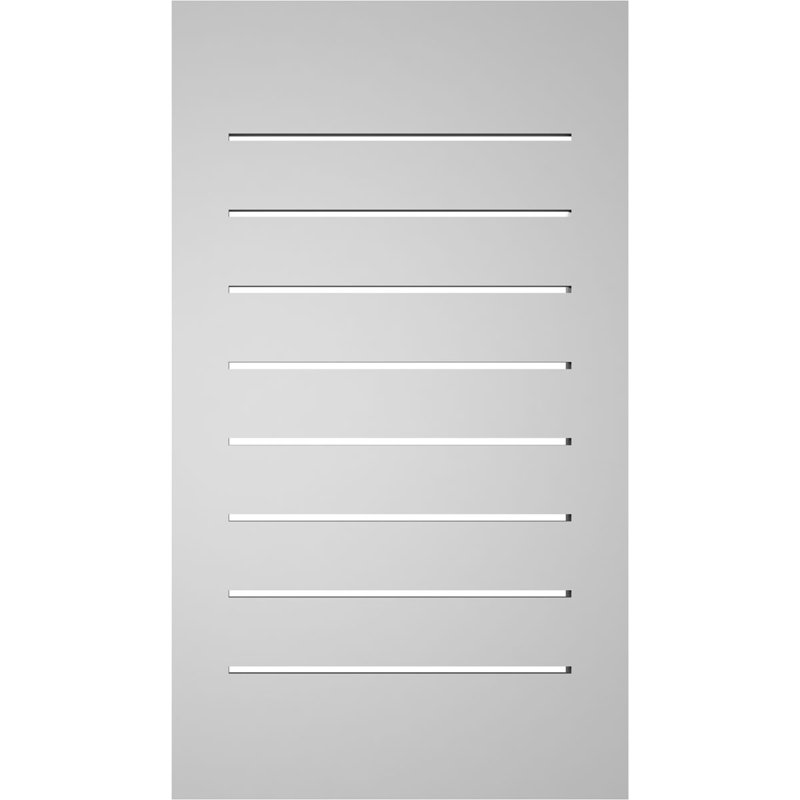 Évent à pignon fonctionnel en uréthane rectangulaire à fixation en surface, brun clair apprêté, H 28 po x l 16 po x P 1,5 po