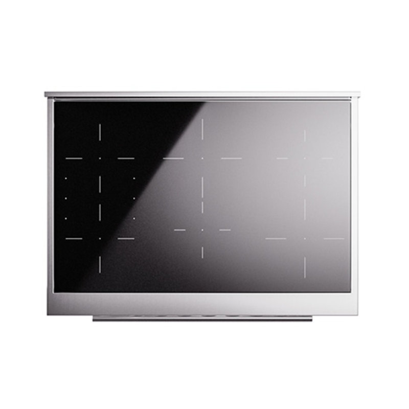 ILVE Professional Plus II 36 Induction Range, 6 Induction Elements (White), White/Stainless Steel