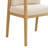 Home dining chair solid wood cream wind