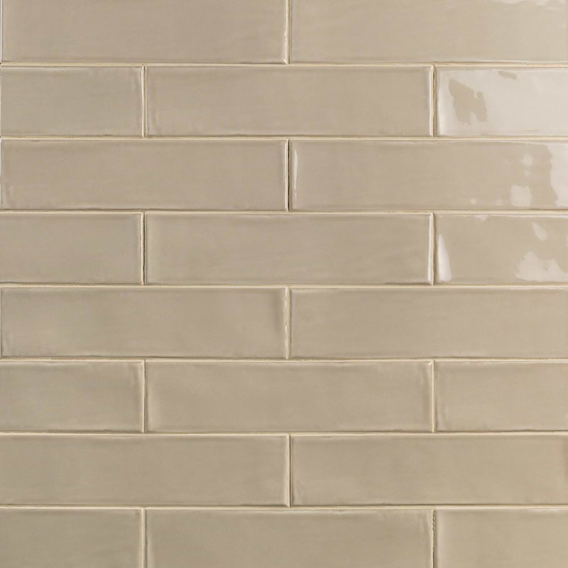 Manchester 3x12 Glossy Ceramic Subway Tile, Fawn Beige
