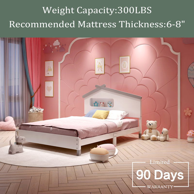 Isabelle &amp; Max™ Full Size Bed Frame With House-Shaped Headboard 