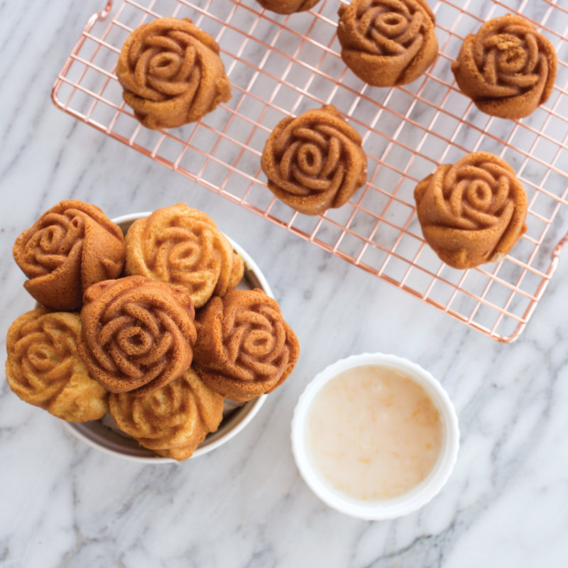 Mini moule à gâteau à boutons de roses antiadhésifs Nordic Ware