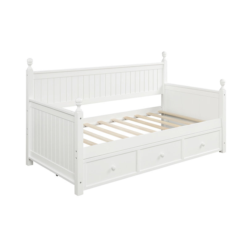 Wood Daybed with Three Drawers ,Daybed,No Box Spring Needed