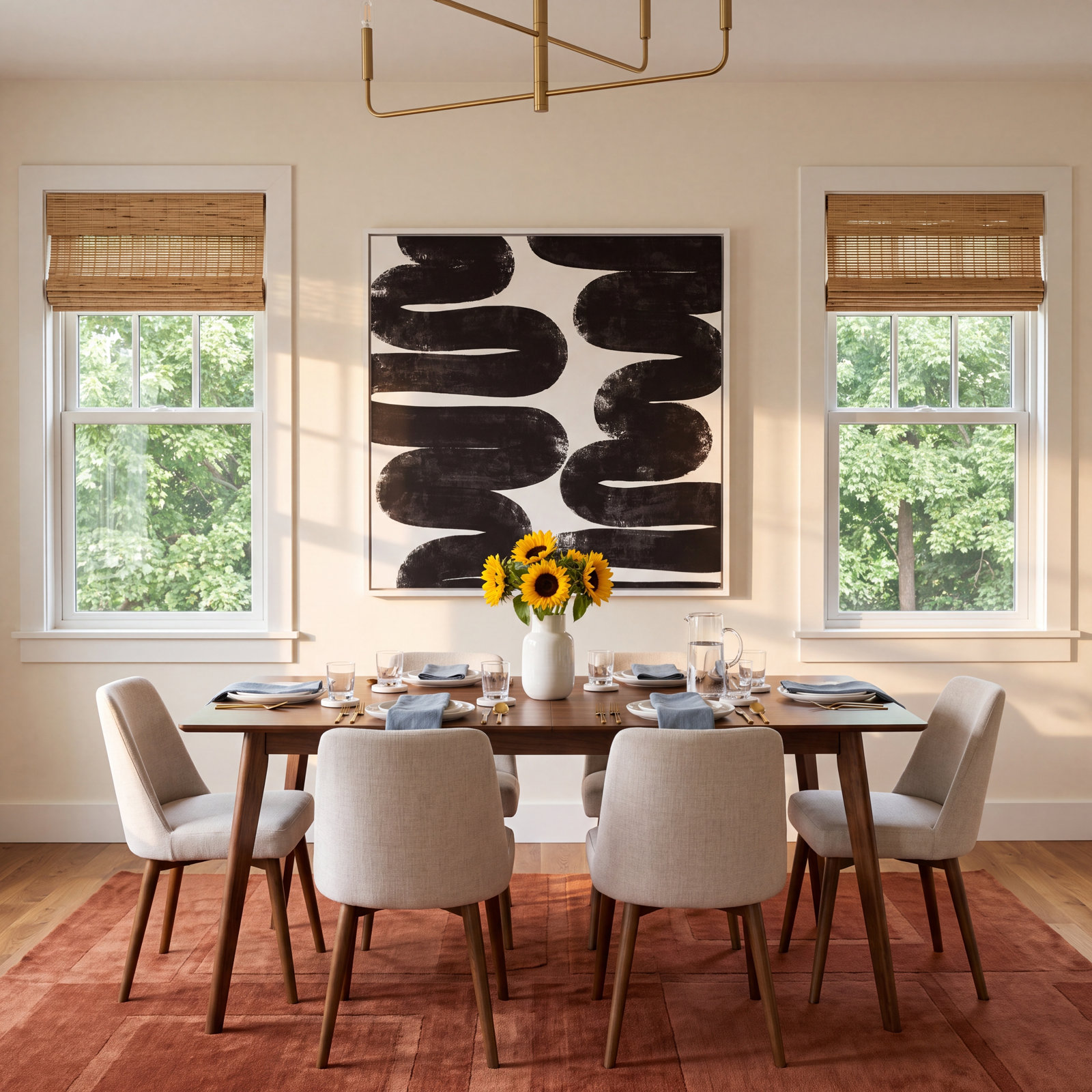Modern Peel & Stick Abstract Wallpaper, Black/White, 16.5" L x 20.5" W