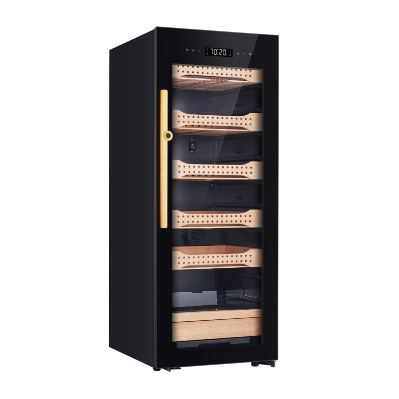 Extérieur de l'armoire à cigares Afidano 1200 pièces en acier, contrôle de la température et de l'humidité avec écran tactile