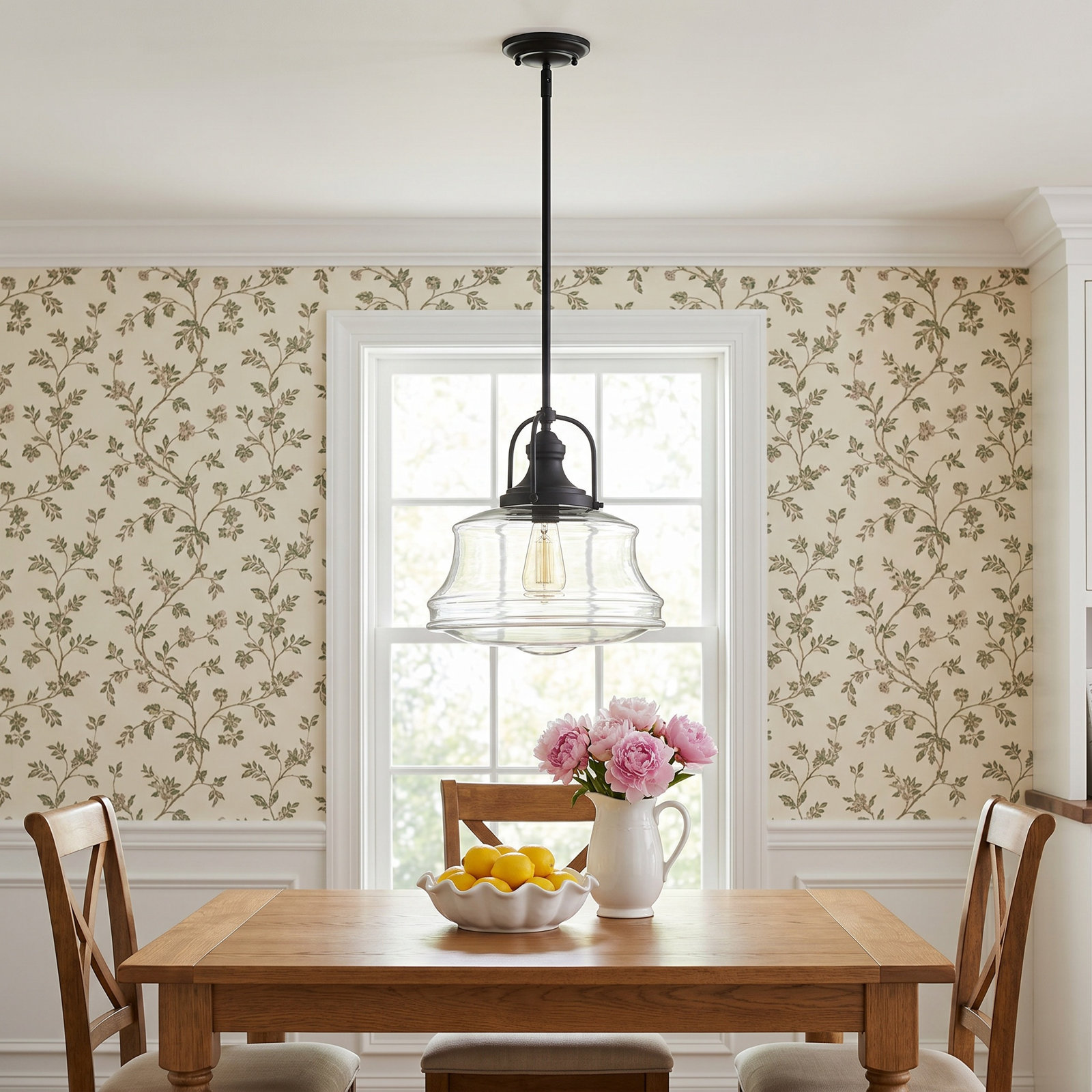 Truro 1-Light Adjustable Height Schoolhouse Pendant , English Bronze
