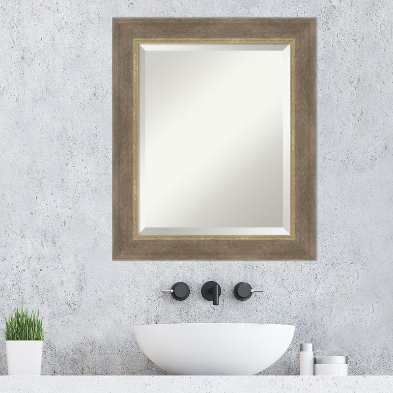 Miroir mural de salle de bain Driftwood, 24,75 po x 20,75 po