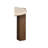 Travertine Top & Dark Oak End Table