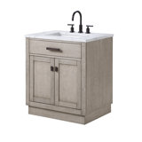Chestnut 30" Single Bathroom Vanity With Counter Top, Cabinet, Basin(S) Only