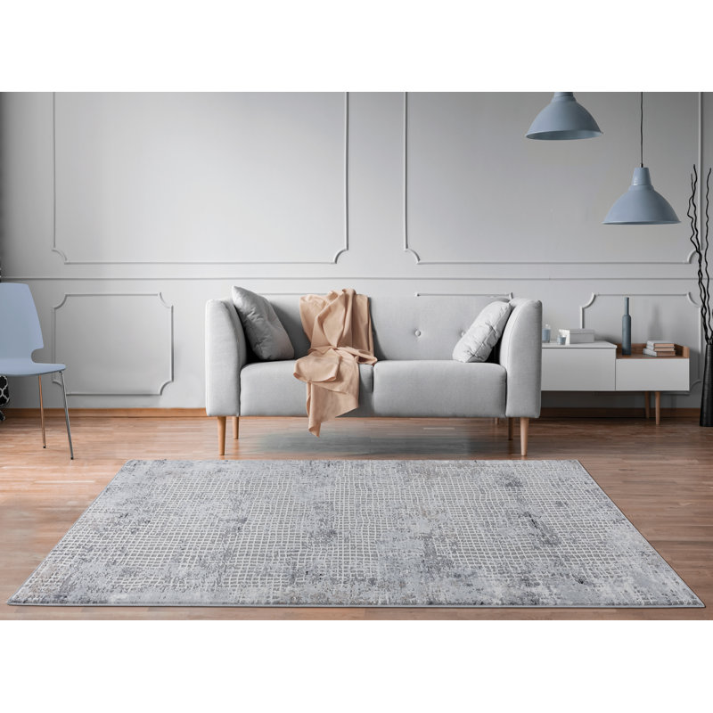 United Weavers Fachini Devine Grey Oversize Area Rug 12'6" x 15', Rectangle 12'7" x 15'