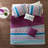 Full/Queen Reversible Quilt Set with Throw Pillows