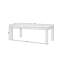 Rectangulaire Abrytha L 80 po x l 38 po