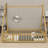 Tent-Shaped Floor Bed With Guardrails, Slats And Door-1578261515-1578261510