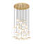 Lustre 27 lumières dorées modernes Renaud-123223092