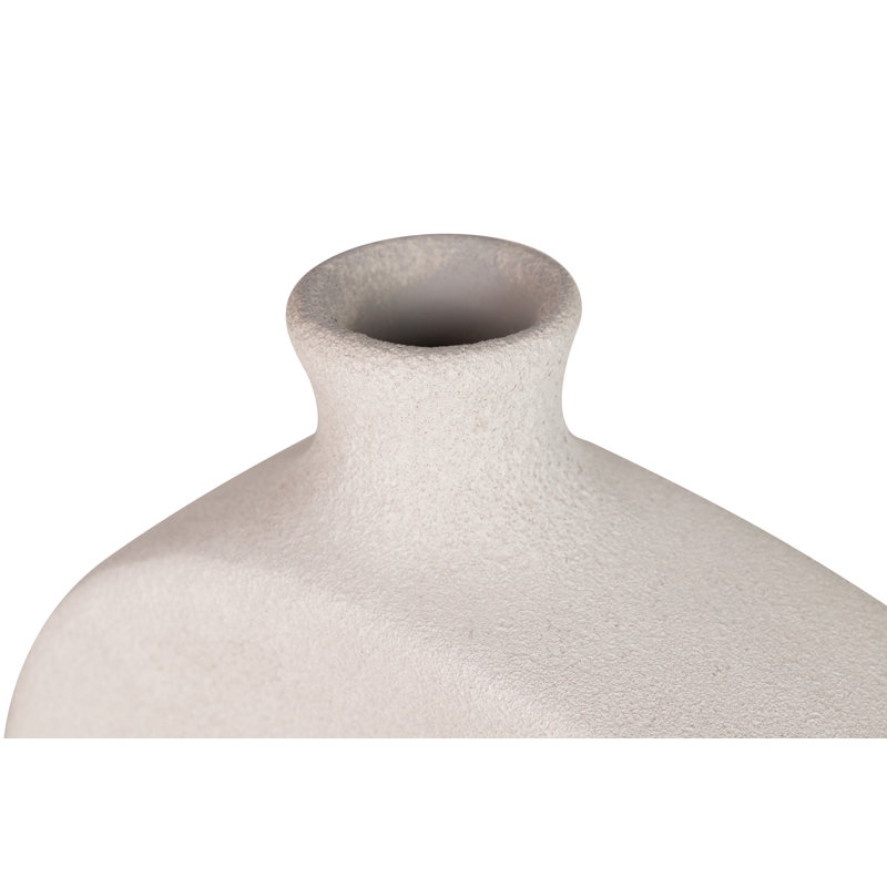 Ceramic / Porcelain Table Vase, Grey, 40cm H x 41cm W x 11cm D