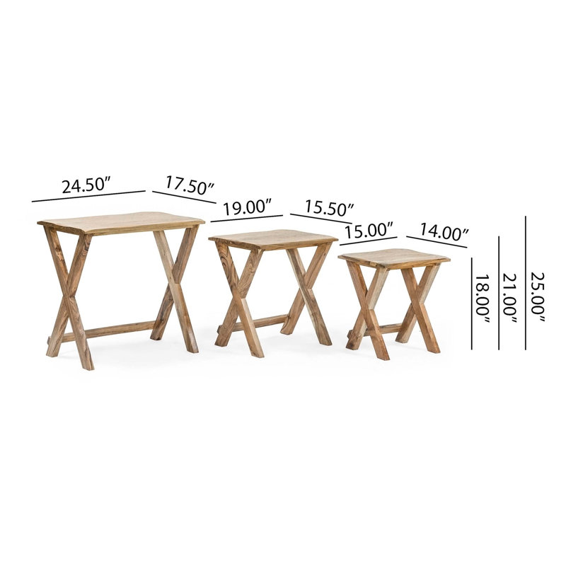 Solid Wood Nesting Tables