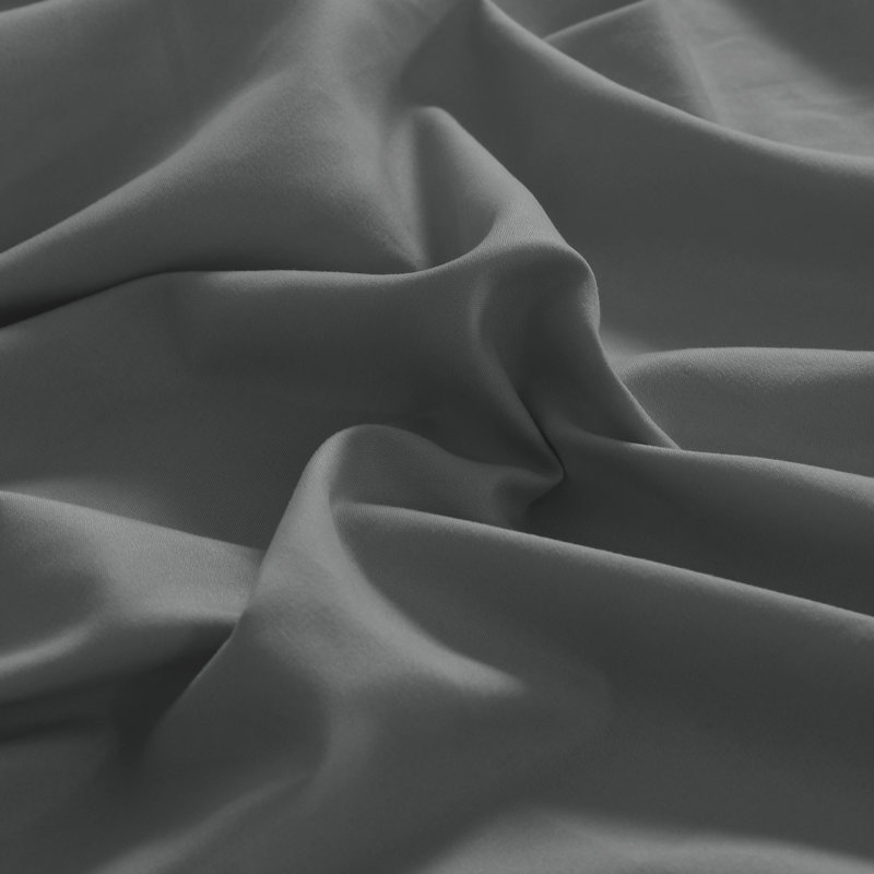 Drap simple en microfibre douce - Basics by Wayfair ™, Drap plat de taille double, Gris