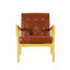 Fauteuil club ergonomique en similicuir avec base et cadre robustes