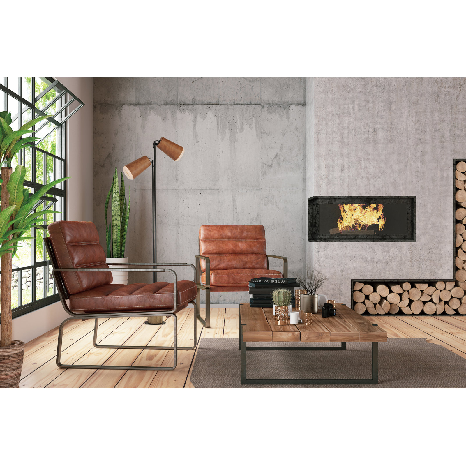 Charleen 70.75'' Dimmable Floor Lamp