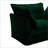 Koala Modern Sage Green Corduroy Sofa with Removable Covers | Living Room Family | Wood | Black-1897495957