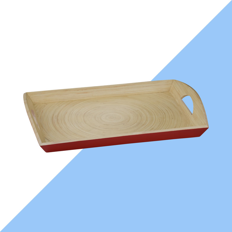 Bamboo Tray, Red