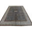 Tapis gris et beige noué à la main de haute qualité