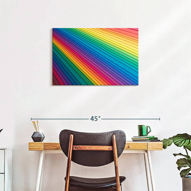Hiltrud Rainbow Paper Stack, 20" H x 30" W