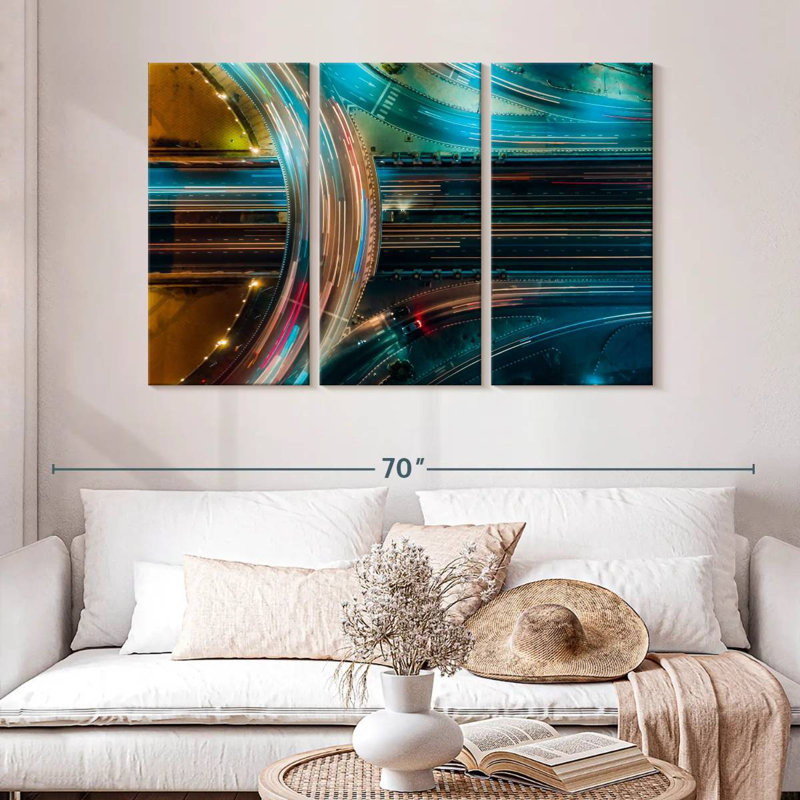 Mehar Highway Light Trails, 32" H x 50" W