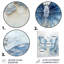 Art mural en métal «Blue Butterfly Whispering Wings I»-113768066