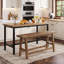 Banc de comptoir en bois massif 55 "